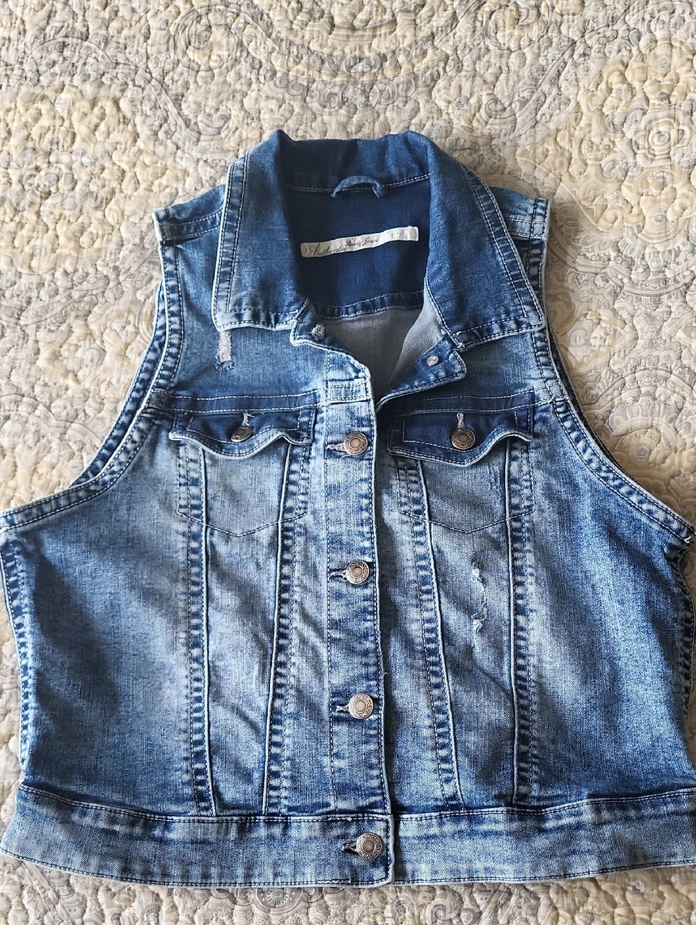 Authentic Brody Jeans Light Blue Denim Vest